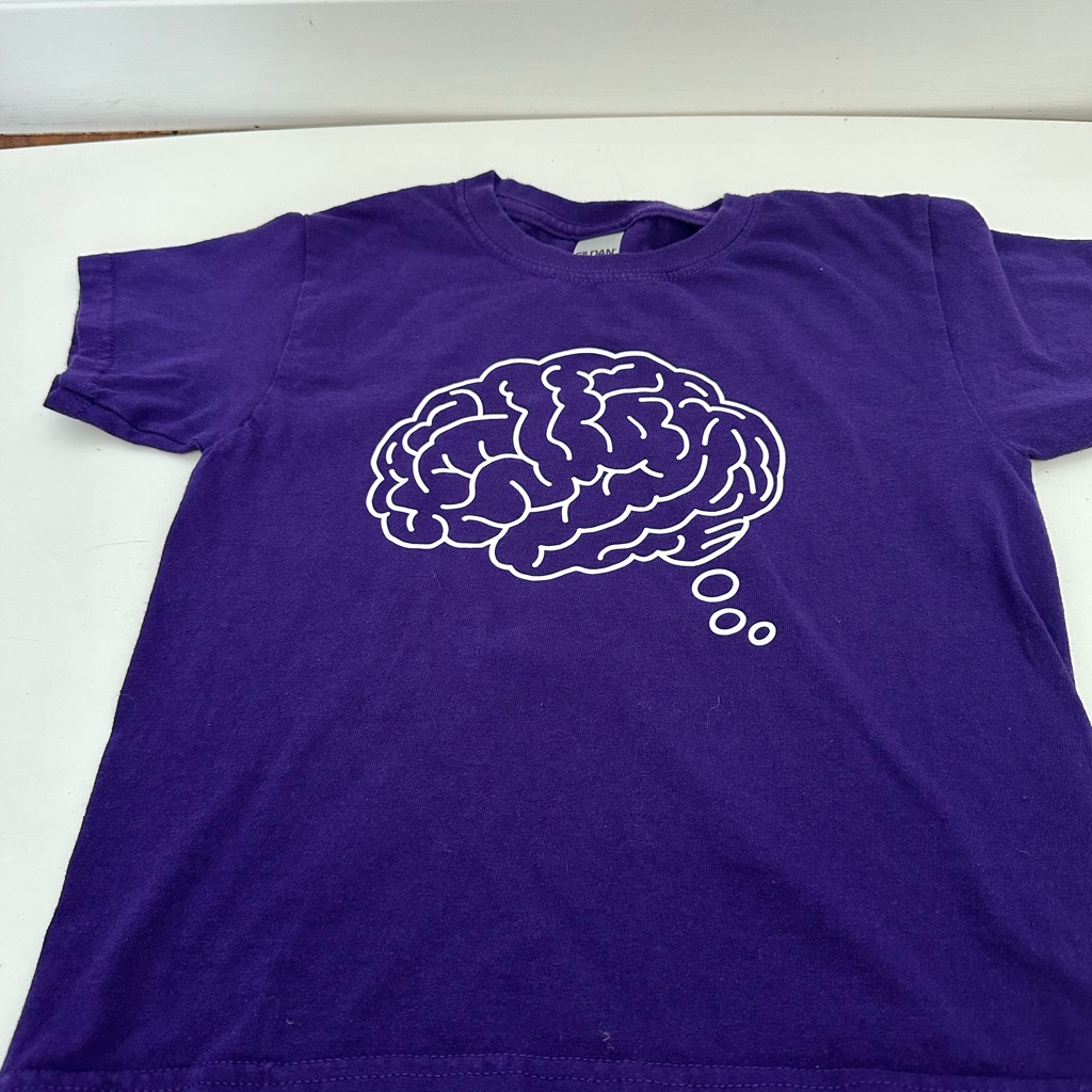 Rowan’s Law Purple Tshirt With Brain